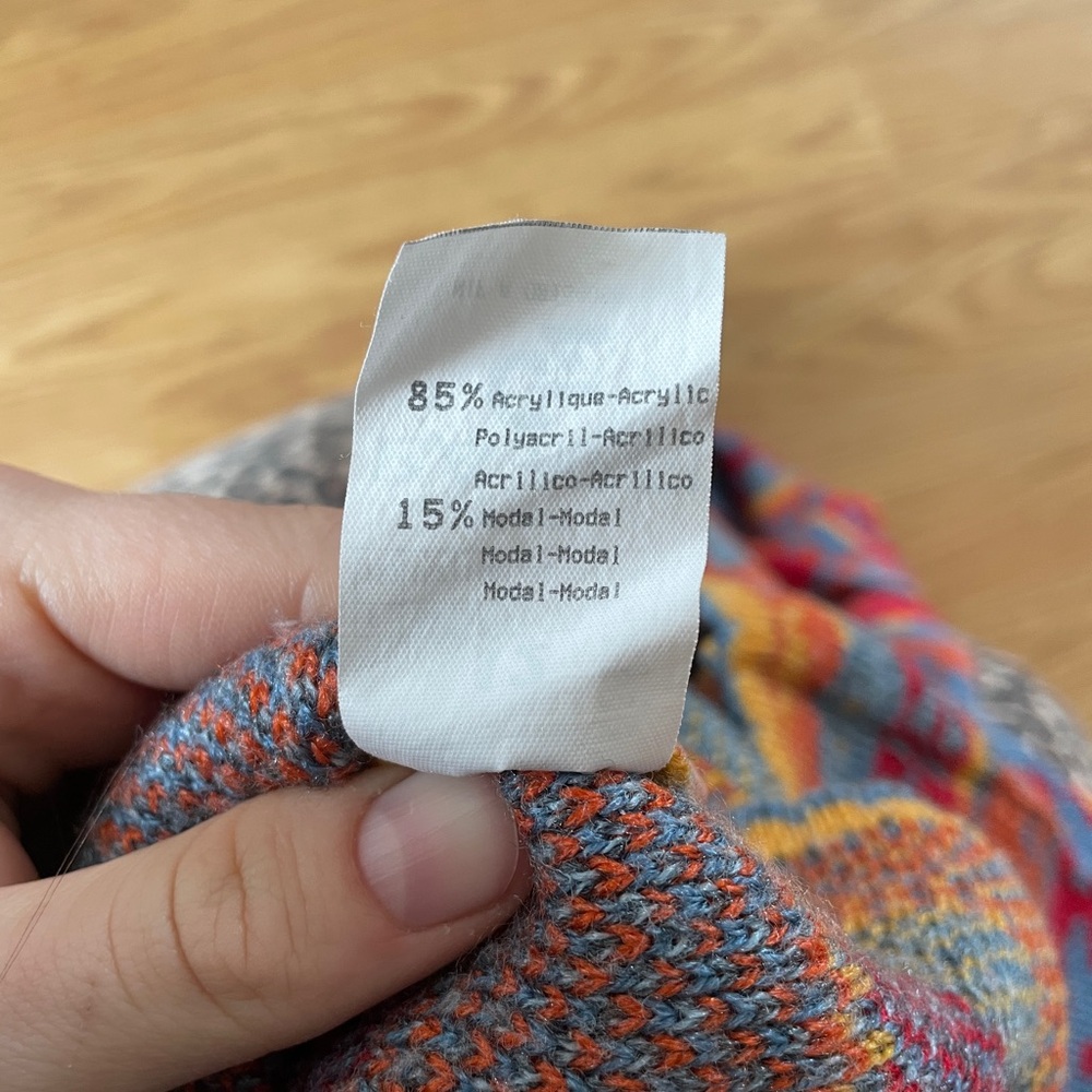 Colorful Patterned Knit Sweater - Picture 6 of 6